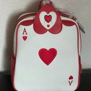 Loungefly Exclusive - Alice in Wonderland Ace of Hearts Cosplay Mini Backpack